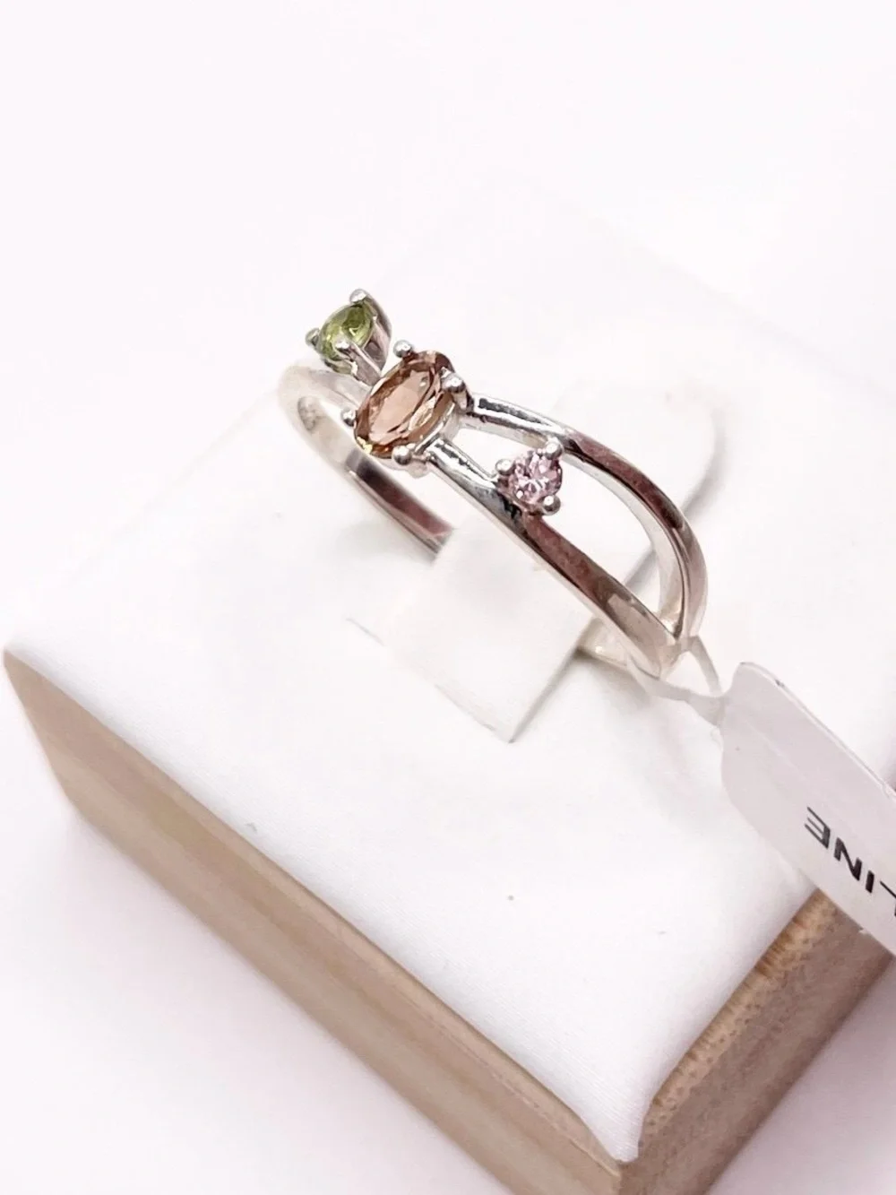 Size 6.5 Tourmaline 925 Sterling silver ring